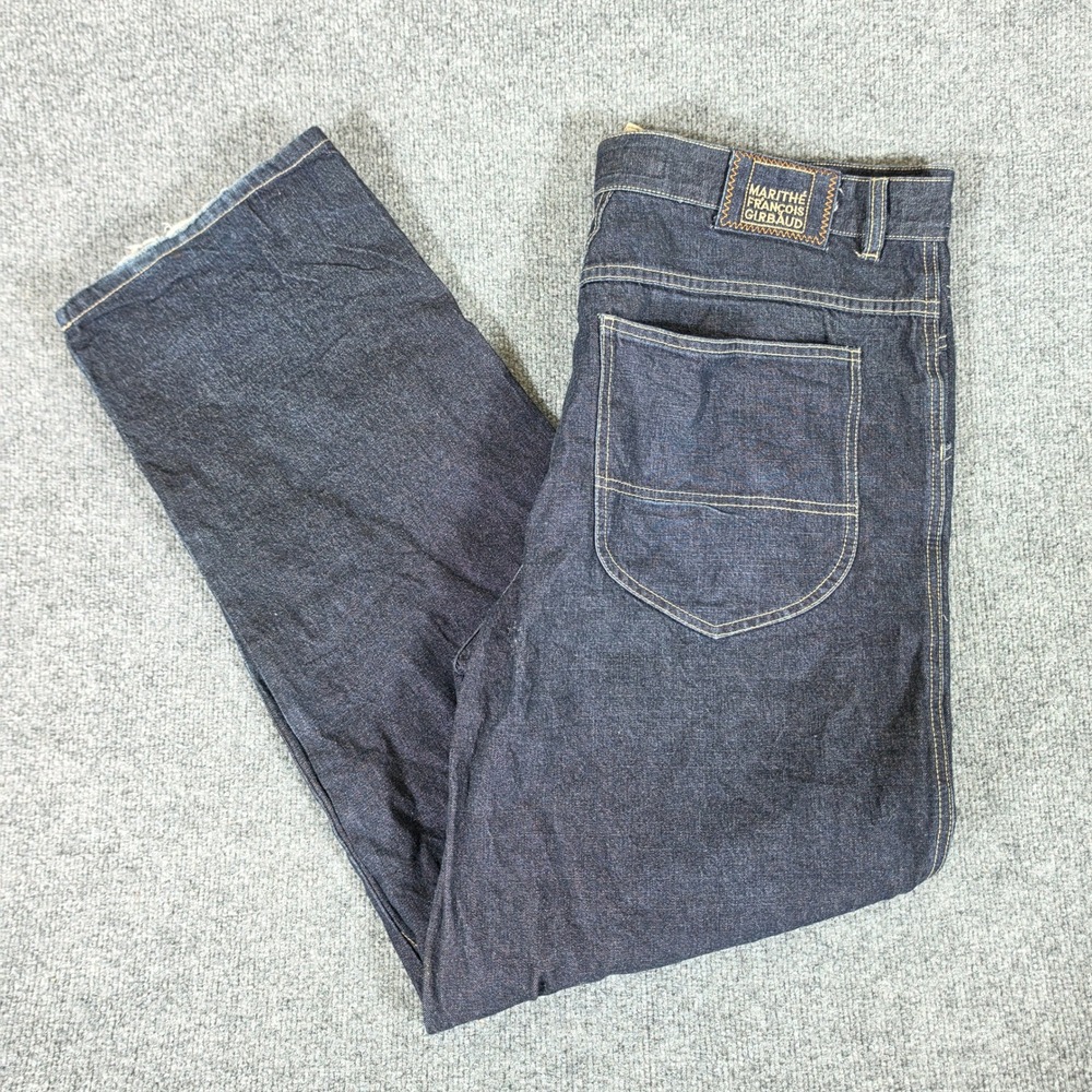 Marithe Francois Girbaud Mens Baggy Carpenter Jeans Tagged 38 Actual 38x32 FLAW